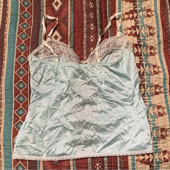 Vintage Lace Sheer Tank Top Size Large - Picture 3 of 4